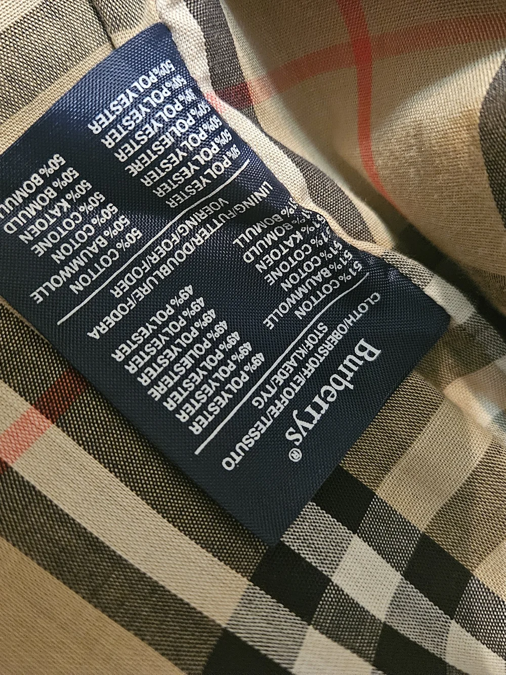 Vintage Burberrys Classic Beige Trench Coat Signature Check Lining Lg/XL Unisex